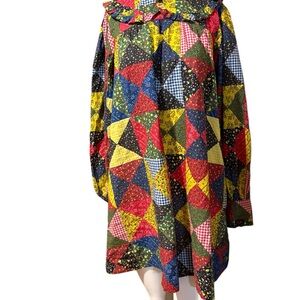 Doen Adelina Patchwork Mini Dress Women's M
